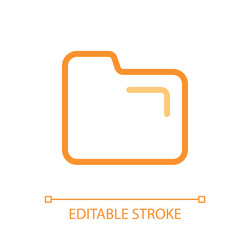 folder pixel perfect color linear ui icon vector image