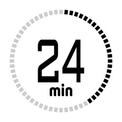 minutes countdown timer vector image