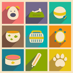 flat with shadow concept and mobile application vector image