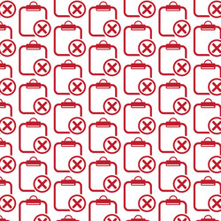 pattern background clipboard check list icon vector image