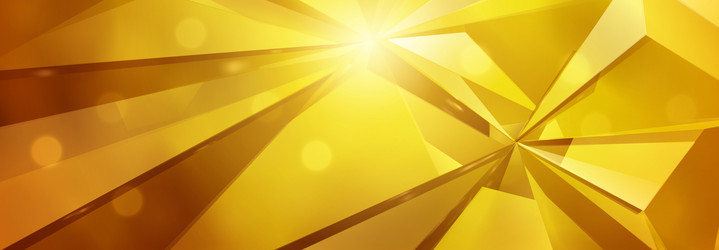 bright yellow abstract background with geometric vector image