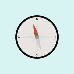 compass on a blue background Vector Image