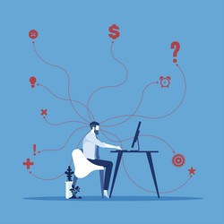 concept of difficult choices in business vector image