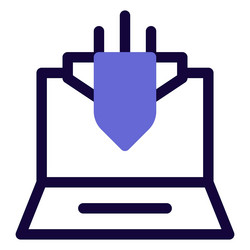 cyber attack unauthorized access to a computer vector image