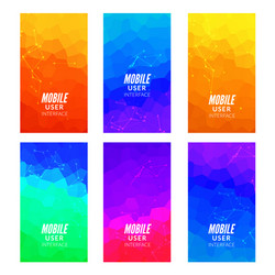 design template set of web backgrounds brochure vector image