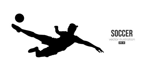 football soccer player man in action isolated Vector Image
