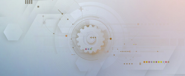 technology data background idea of global vector image