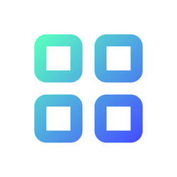 bento like menu pixel perfect gradient linear ui vector image