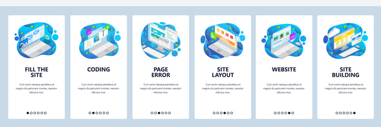 website wireframe and development coding vector image