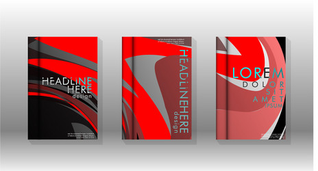 abstract cover with wave elements book design vector image