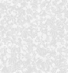 abstract seamless texture with a floral circuit vector image