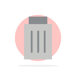 delete interface trash user abstract circle vector image
