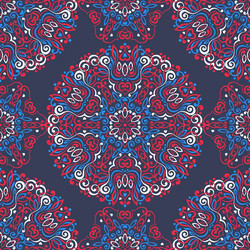 seamless background with abstract ethnic pattern vector image