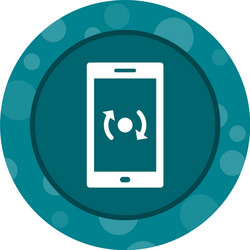 unique backup and reset glyph icon vector image