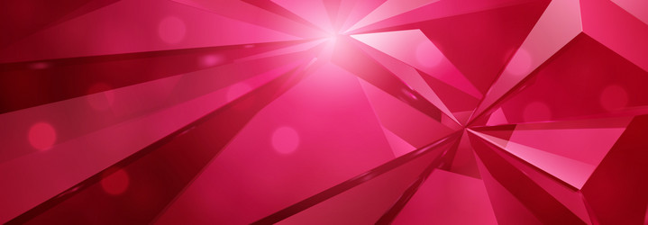 bright red abstract background with geometric vector image