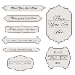 Elegant Frame Collection Vector Image