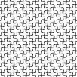 Seamless geometric pattern regular tiled ornament vector