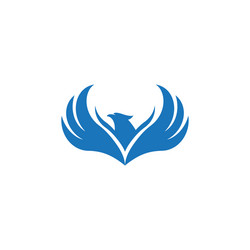 falcon wing icon template Vector Image