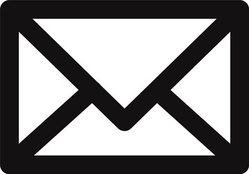 mail icon in modern style for web site and mobile vector image