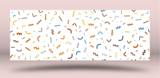 seamless pattern of multicolored abstract shapes vector image