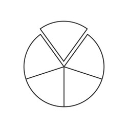 Circular Segmented Chart vector image