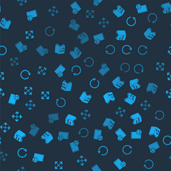 set audio book refresh and pixel arrows in four vector image