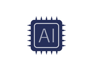ai artificial intelligence icon upload image vector image