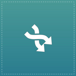 arrow in symbol included vector image