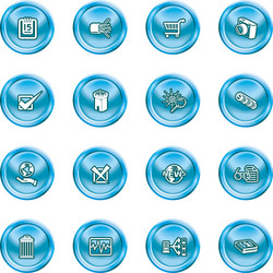 computer and web icons vector image