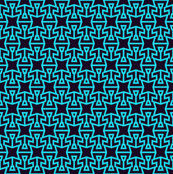 seamless pattern ornament of lines and curls vector image