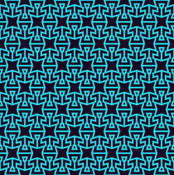 Seamless pattern ornament of lines and curls vector