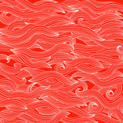 Abstract red wave background vector