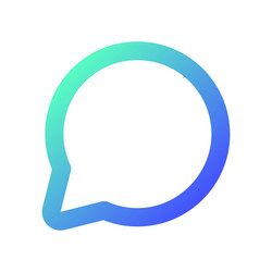 comment pixel perfect gradient linear ui icon vector image