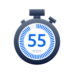 55 min timer and stopwatch icons countdown symbol vector