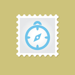 compass stamp vector