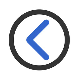 left direction arrow pointer vector image