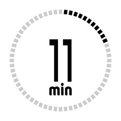 minutes countdown timer vector image