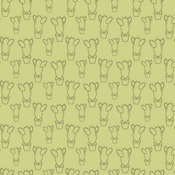 seamless pattern from the contour image vector image