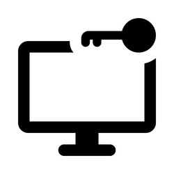 monitor key for system security vector image