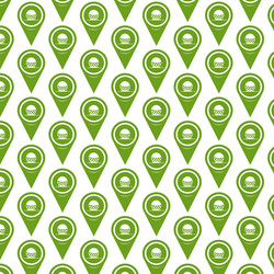 pattern background map pointer icon vector image