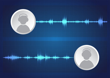 Communication audio formats vector