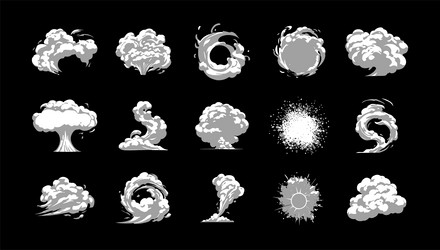 explosion burst fire effect of exploded dynamite vector image
