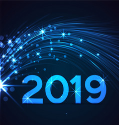 Happy new year 2019 vector