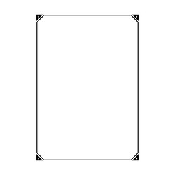 star frame border vertical abstract outline shape vector image