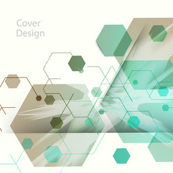 abstract hexagon background for business web vector image