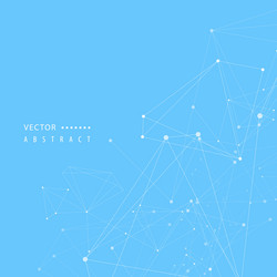 atom geometric structure abstract polygonal vector image