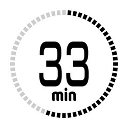 minutes countdown timer vector image