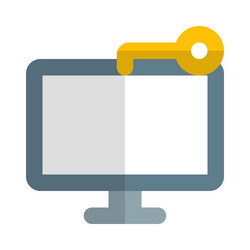 monitor key for system security vector image