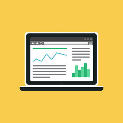 web template of computer site or article form vector image