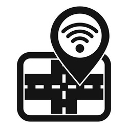 wifi location icon showing public network spot vector image